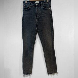 AGOLDE Nico Hi Rise Slim Fit Gray Jeans Size 27